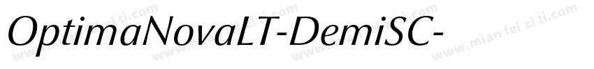 OptimaNovaLT-DemiSC字体转换