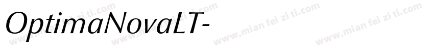 OptimaNovaLT字体转换