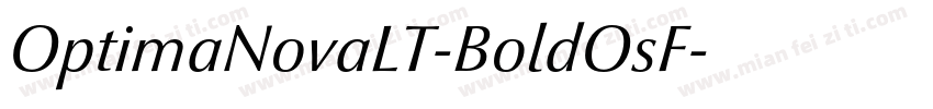 OptimaNovaLT-BoldOsF字体转换