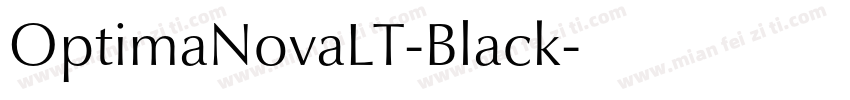 OptimaNovaLT-Black字体转换