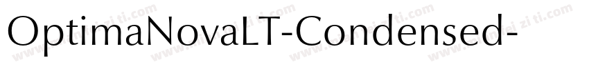 OptimaNovaLT-Condensed字体转换