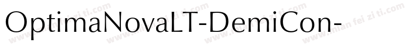 OptimaNovaLT-DemiCon字体转换