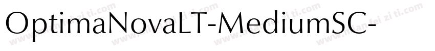 OptimaNovaLT-MediumSC字体转换