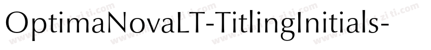 OptimaNovaLT-TitlingInitials字体转换