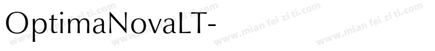 OptimaNovaLT字体转换