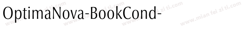 OptimaNova-BookCond字体转换