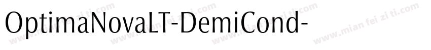 OptimaNovaLT-DemiCond字体转换