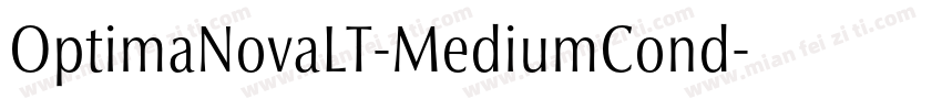 OptimaNovaLT-MediumCond字体转换