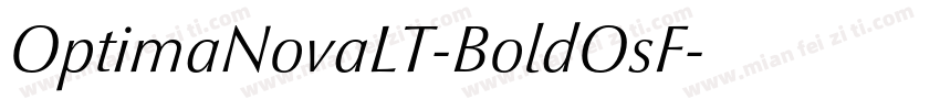 OptimaNovaLT-BoldOsF字体转换