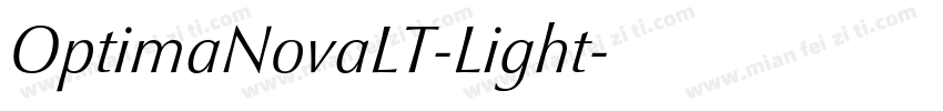OptimaNovaLT-Light字体转换