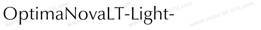 OptimaNovaLT-Light字体转换