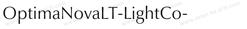 OptimaNovaLT-LightCo字体转换