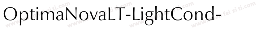 OptimaNovaLT-LightCond字体转换