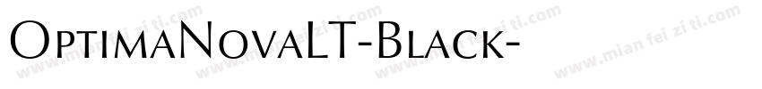 OptimaNovaLT-Black字体转换