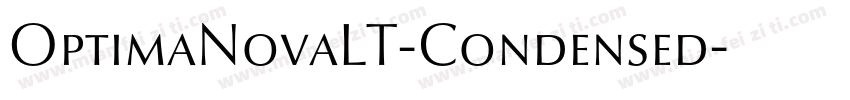 OptimaNovaLT-Condensed字体转换
