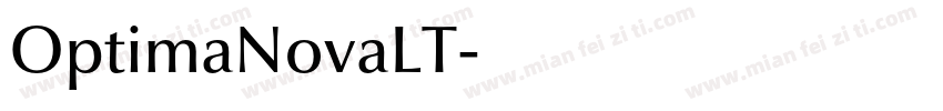 OptimaNovaLT字体转换