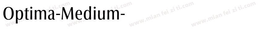 Optima-Medium字体转换