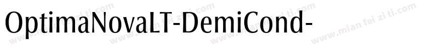 OptimaNovaLT-DemiCond字体转换