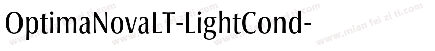 OptimaNovaLT-LightCond字体转换