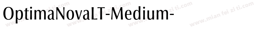 OptimaNovaLT-Medium字体转换