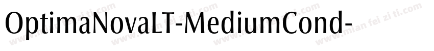OptimaNovaLT-MediumCond字体转换