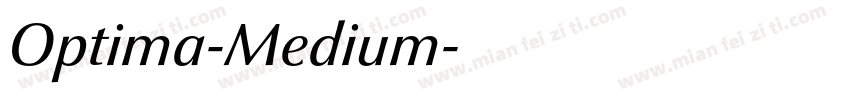 Optima-Medium字体转换