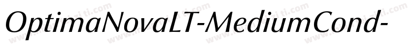 OptimaNovaLT-MediumCond字体转换