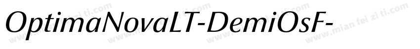 OptimaNovaLT-DemiOsF字体转换