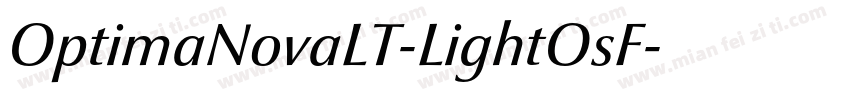 OptimaNovaLT-LightOsF字体转换