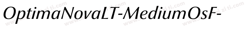 OptimaNovaLT-MediumOsF字体转换