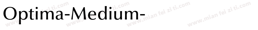 Optima-Medium字体转换