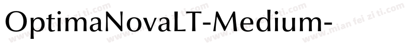 OptimaNovaLT-Medium字体转换