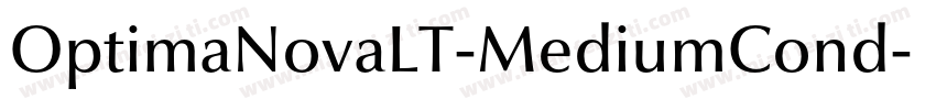 OptimaNovaLT-MediumCond字体转换