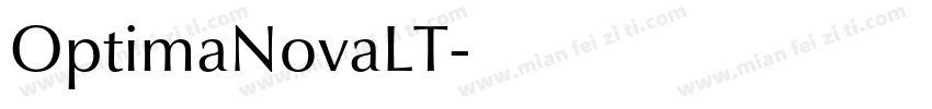 OptimaNovaLT字体转换