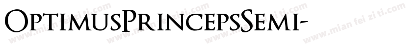 OptimusPrincepsSemi字体转换