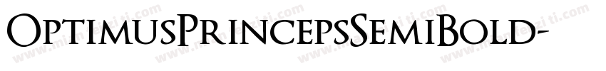 OptimusPrincepsSemiBold字体转换