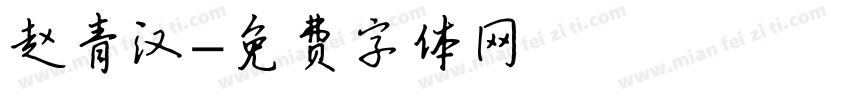 赵青汉字体转换