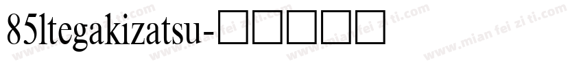 85ltegakizatsu字体转换