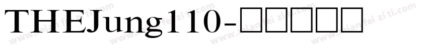 THEJung110字体转换