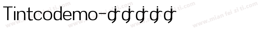 Tintcodemo字体转换