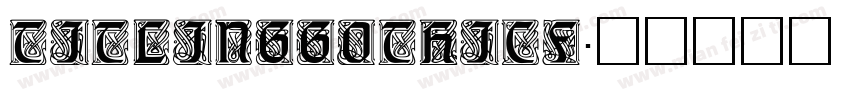 TitlingGothicF字体转换