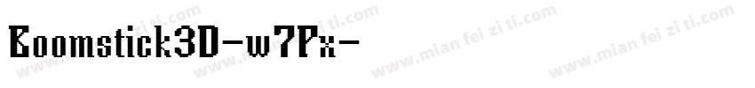 Boomstick3D-w7Px字体转换