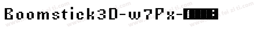 Boomstick3D-w7Px字体转换
