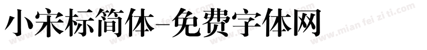 小宋标简体字体转换