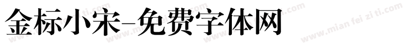 金标小宋字体转换