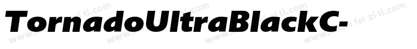 TornadoUltraBlackC字体转换