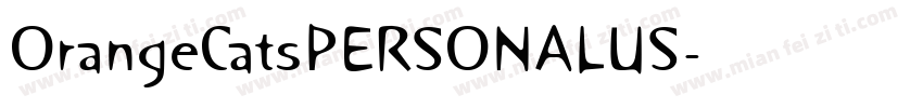 OrangeCatsPERSONALUS字体转换