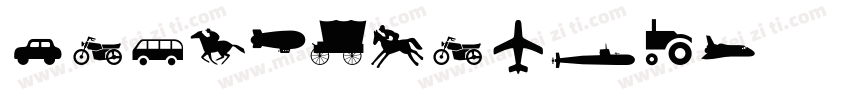 TransportNew字体转换
