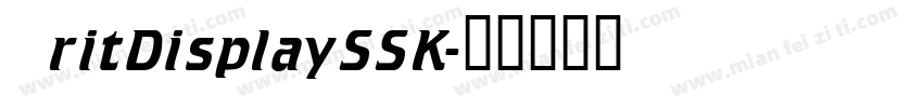 OritDisplaySSK字体转换