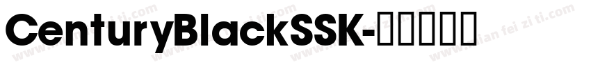 CenturyBlackSSK字体转换